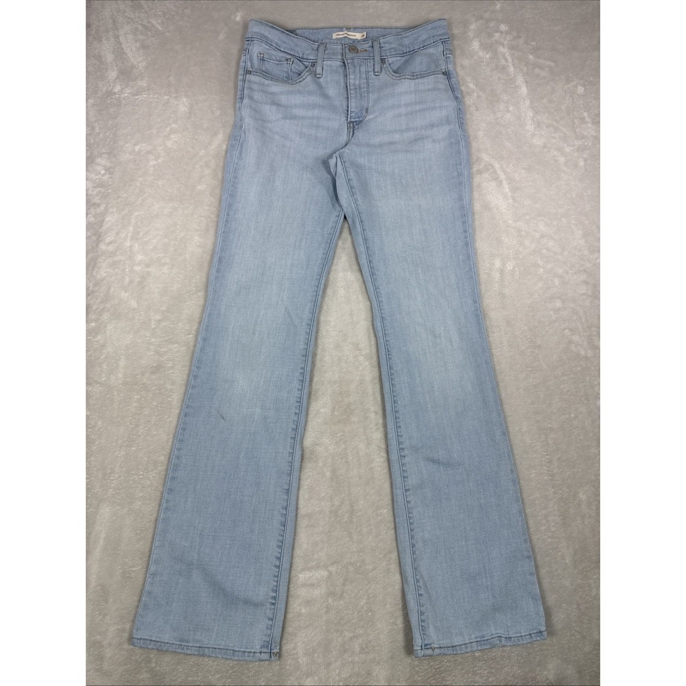 Levi's 315 Shaping Bootcut Jeans Womens 28x31 Light Wash Blue Mid Rise Stretch